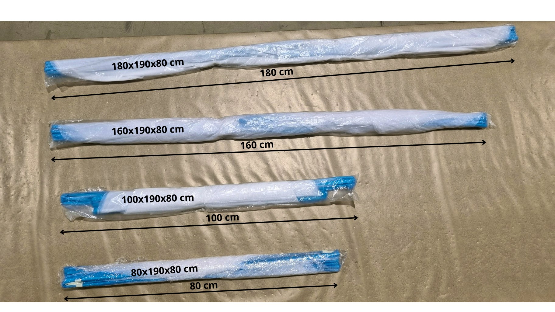 Klamboe afmeting - opgevouwen