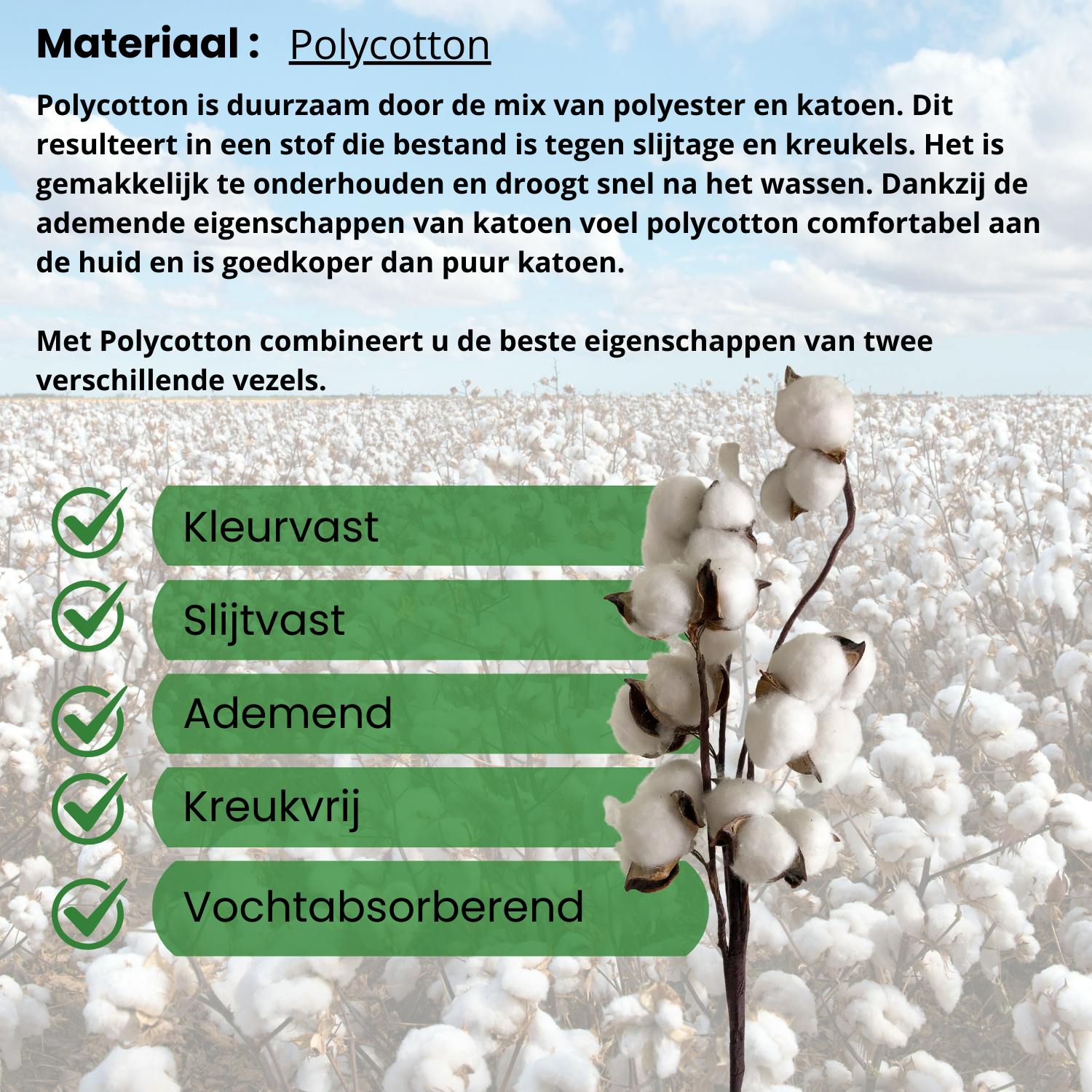 Polycotton voordelen