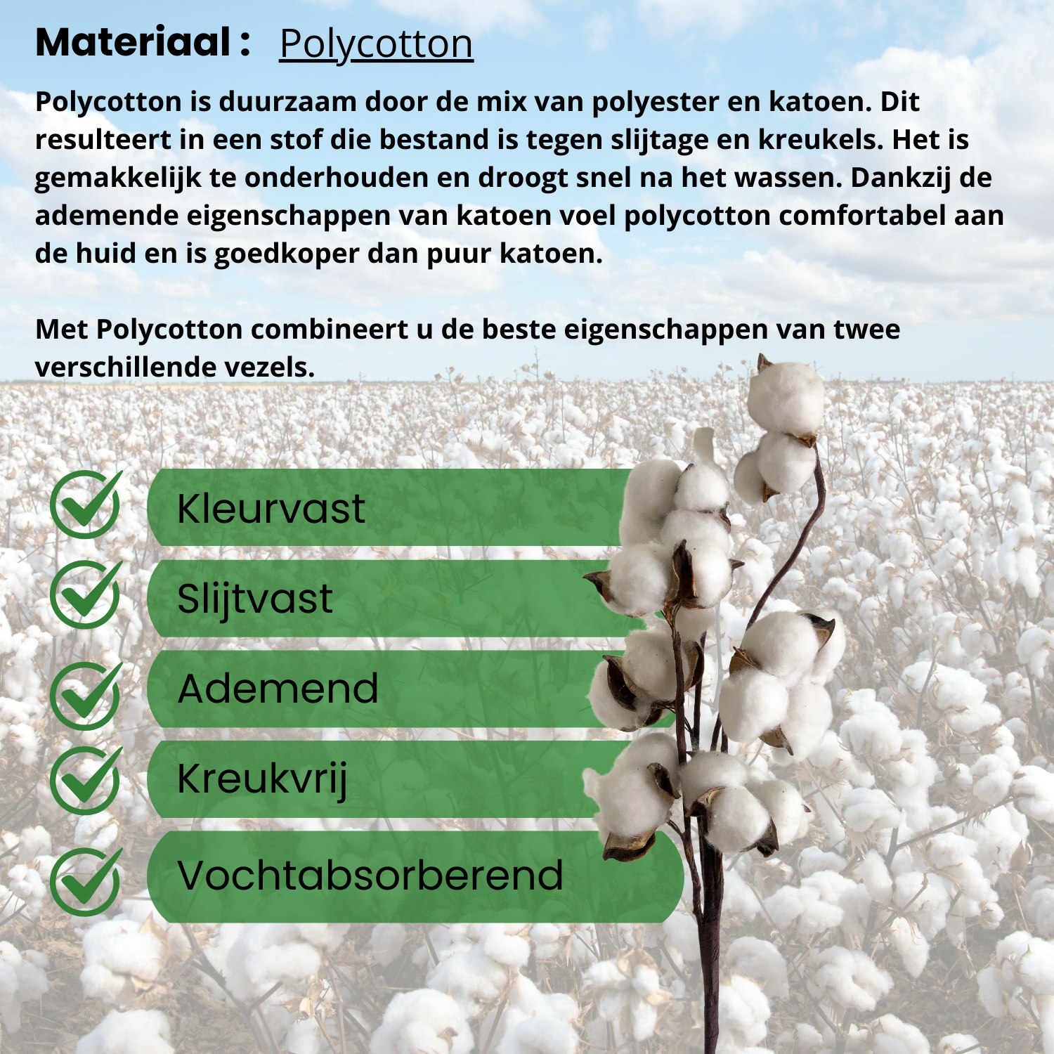 Polycotton voordelen