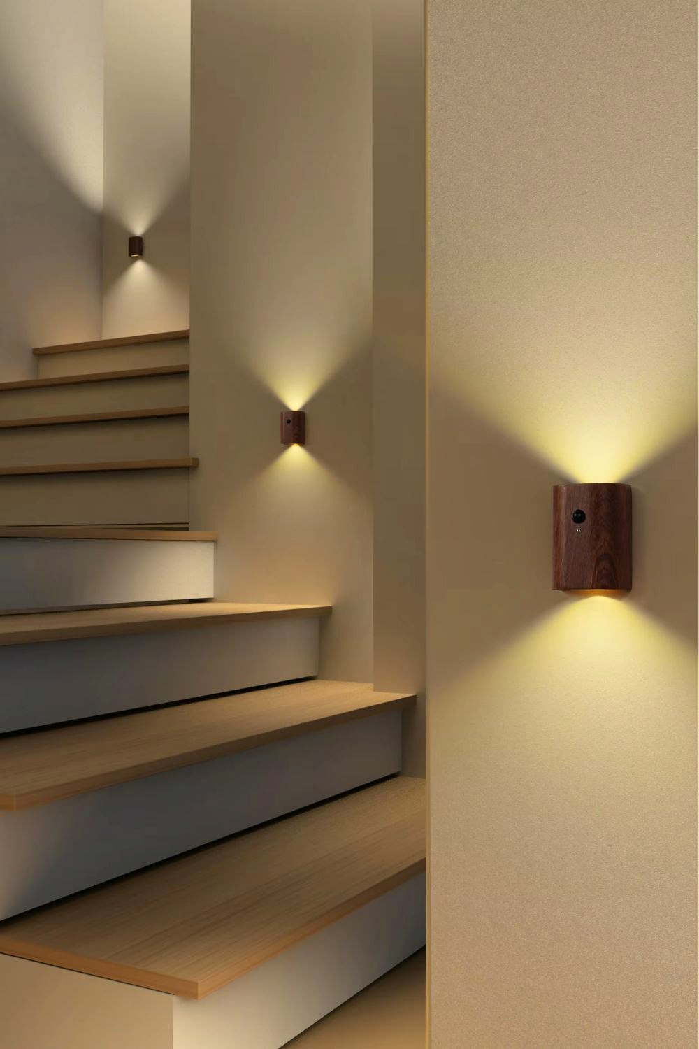 Wandlampjes draadloos pir en fotosensor