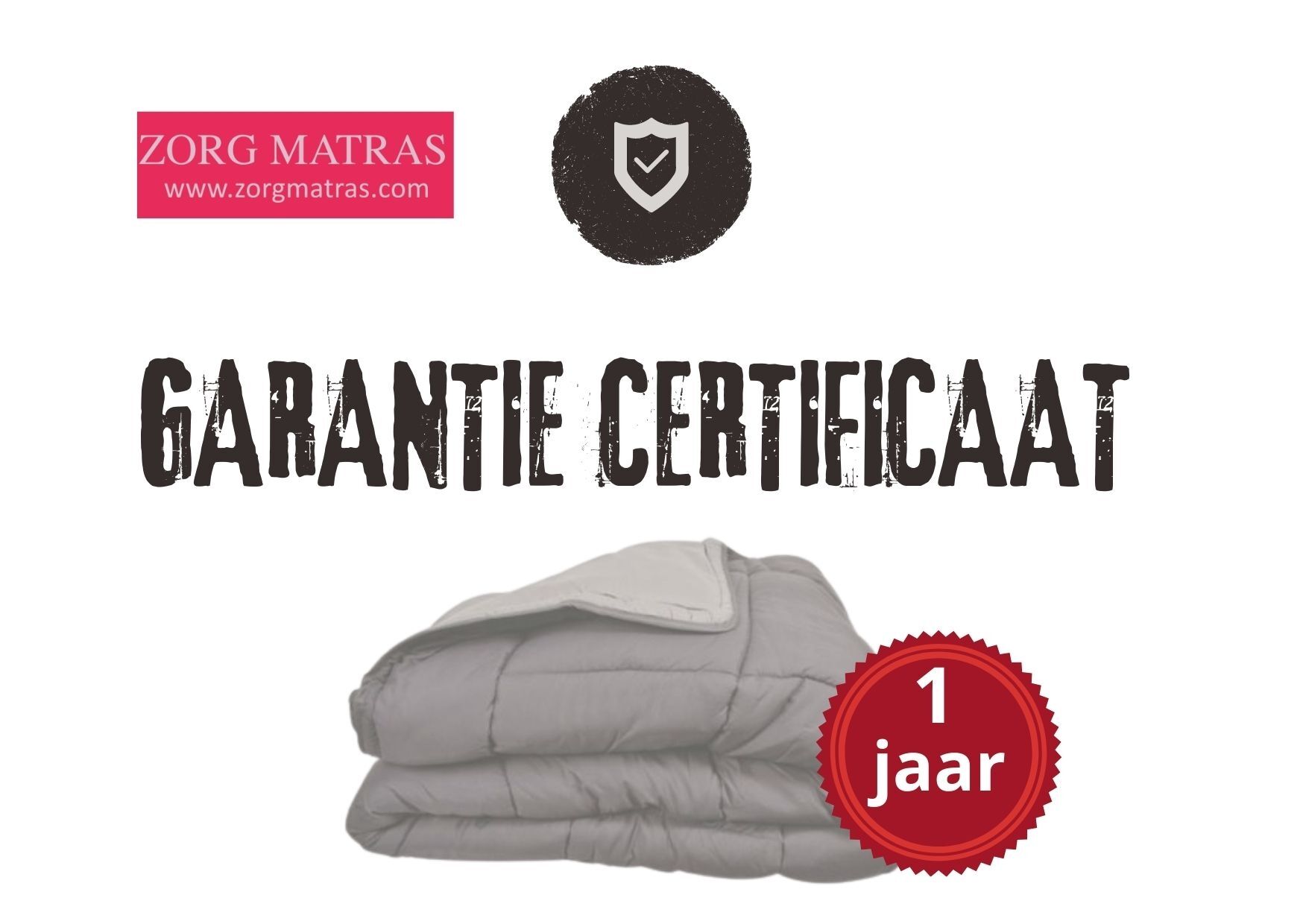 Garantie certificaat - extra garantie dekbed met vaste overtrek