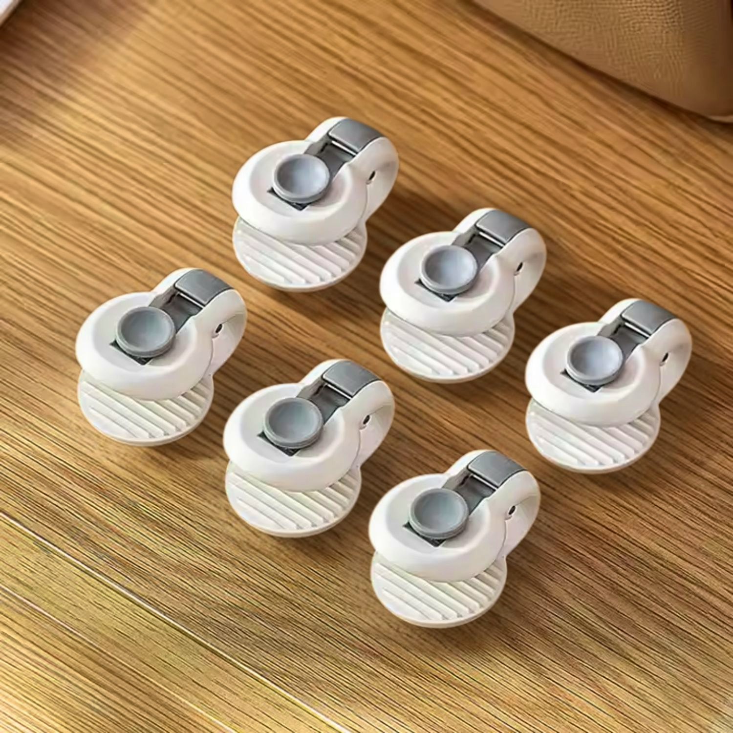 Dekbedklemmen wit - rond