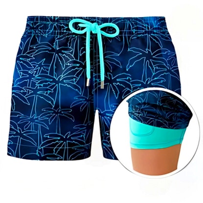 Zwembroek - Palms blue