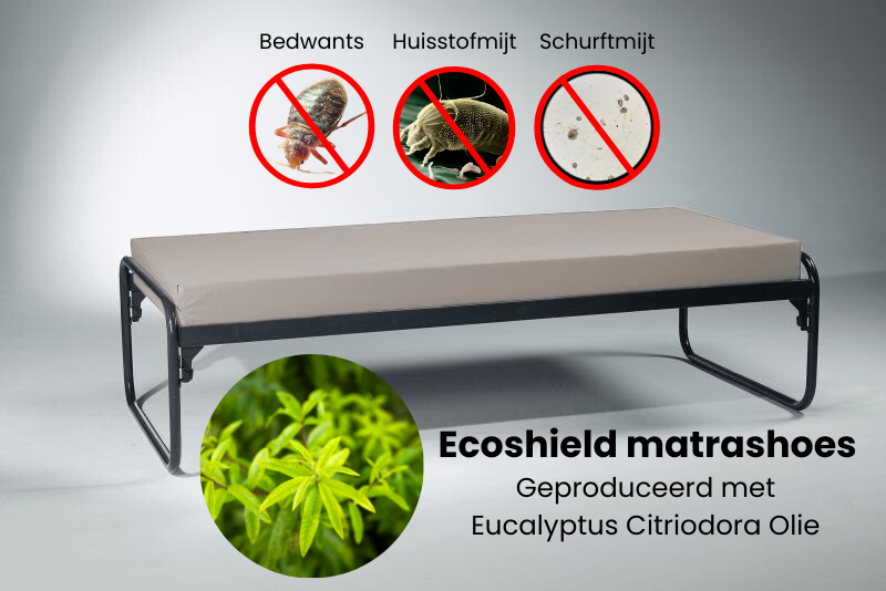 EcoShield matrashoes tegen bedwantsen, huisstofmijt en schurftmijt