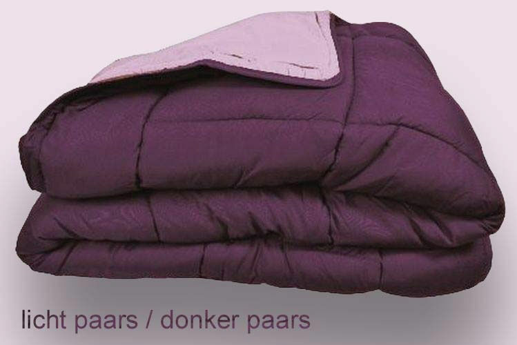 Dekbed met vaste overtrek Donker paars - Licht  paars