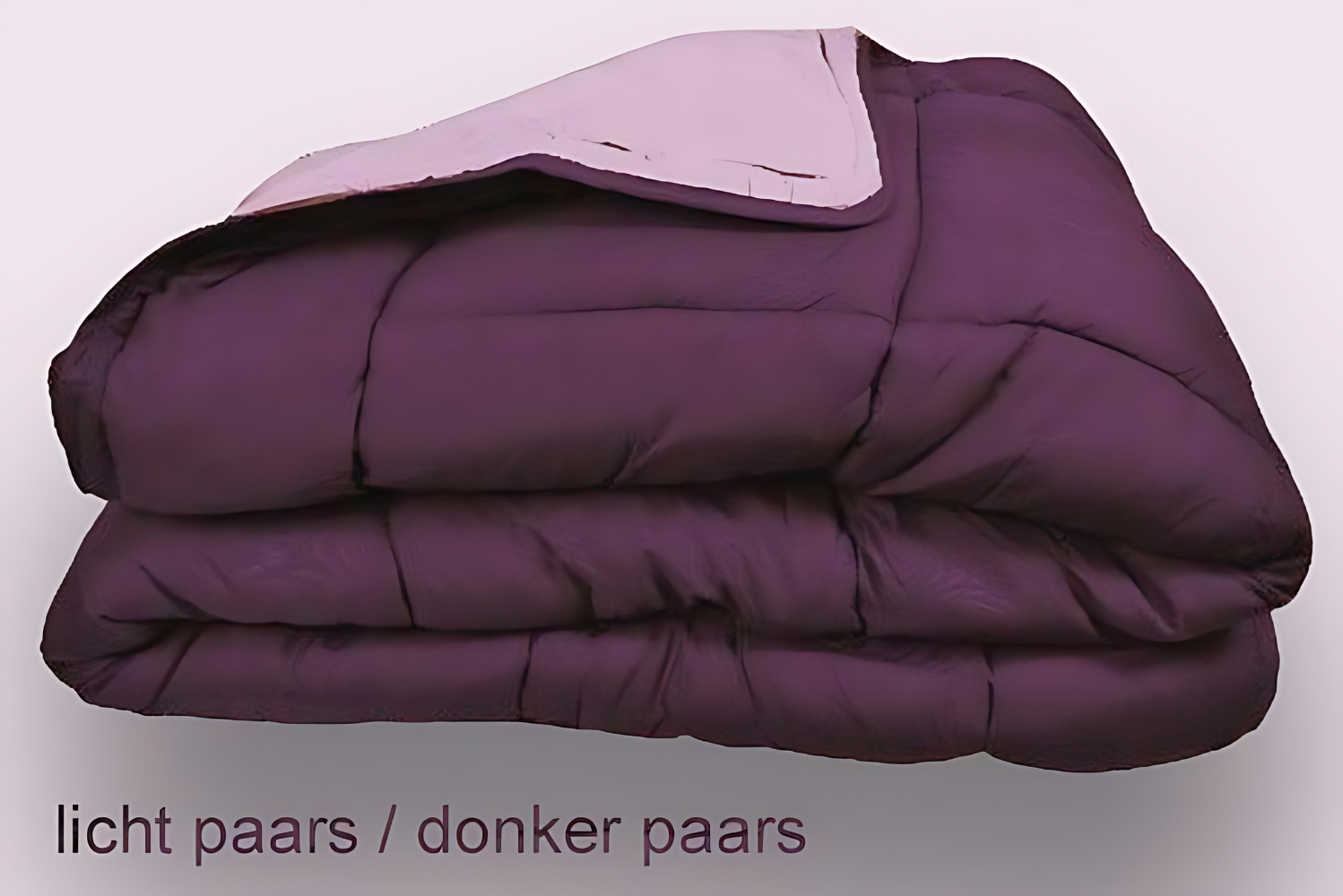 Dekbed met vaste overtrek Donker paars - Licht  paars