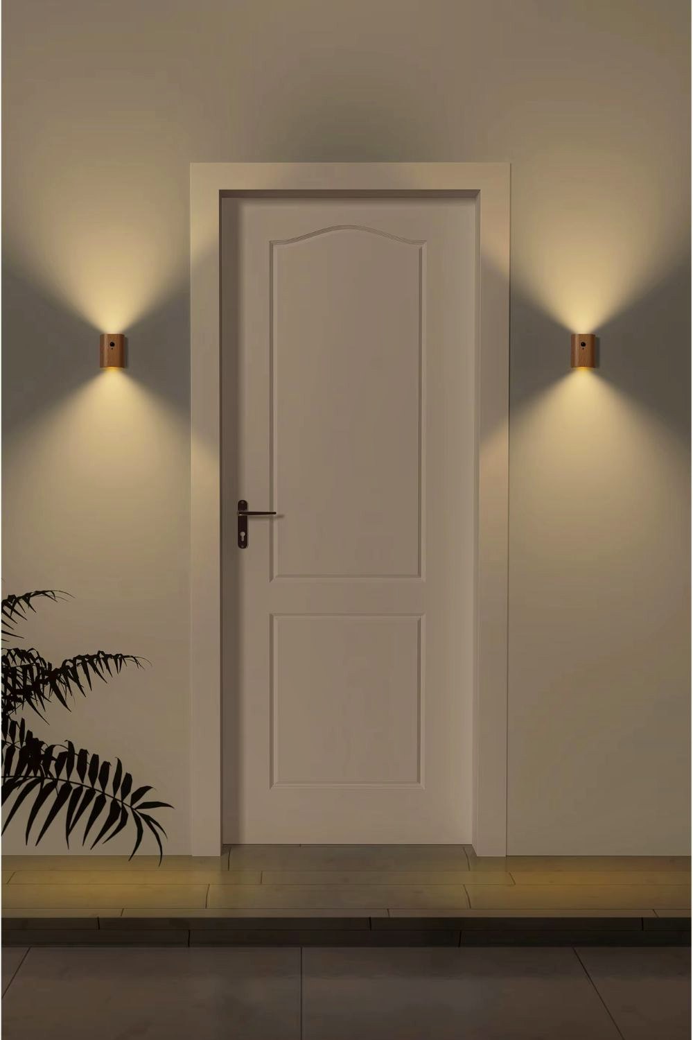 Wandlampjes draadloos pir en fotosensor