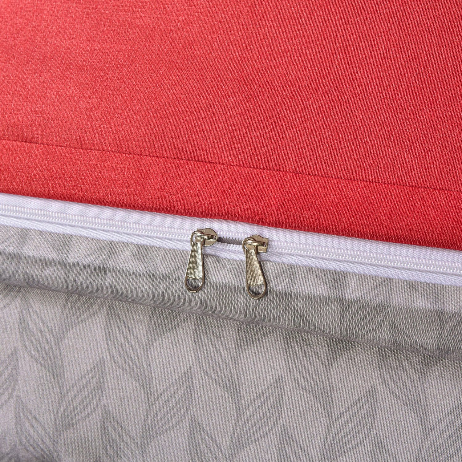 rits van dekbedovertrek rood