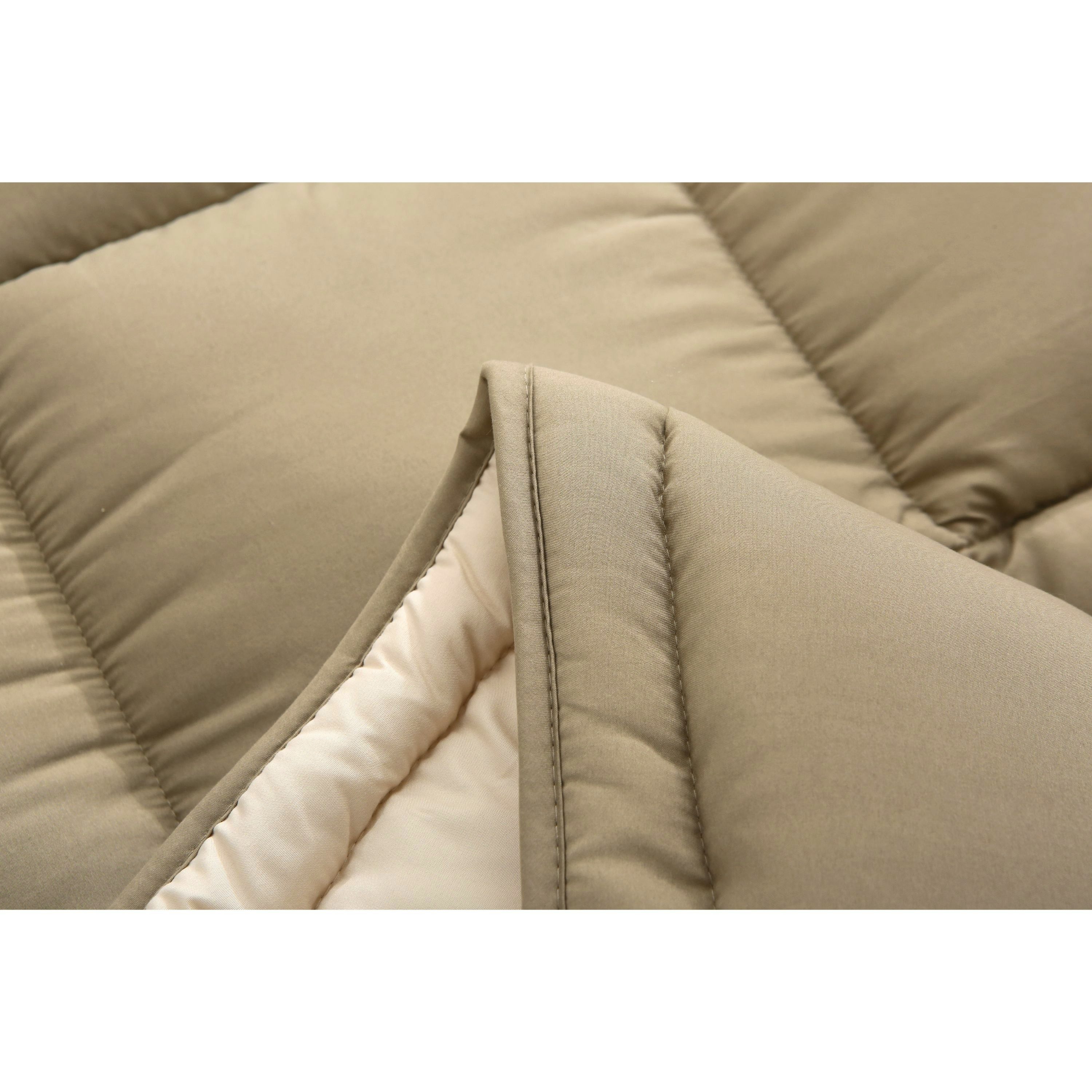 Dekbed met vaste overtrek - taupe (4)